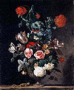 Abraham jansz.begeyn Flowers in a Stone Vase oil